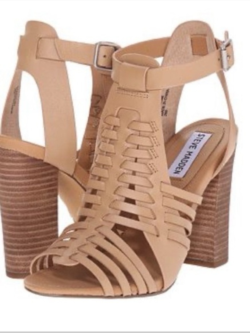 Steve Madden Sadaya Heel Sandals Nude - 9